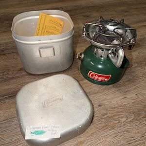 Coleman Green and Silver Portable Fuel Stove